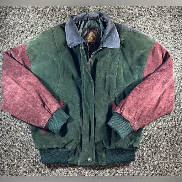 adventure bound Other - Adventure Bound Wilsons Suede Leather‎ Bomber Jacket size Medium